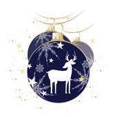 Weihnachtskarten-Dekore