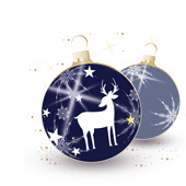 Weihnachtskarten-Dekore