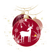 Weihnachtskarten-Dekore