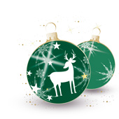 Weihnachtskarten-Dekore