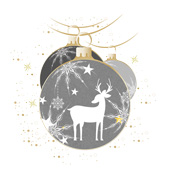 Weihnachtskarten-Dekore