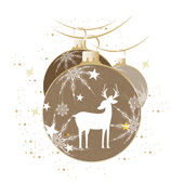 Weihnachtskarten-Dekore