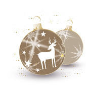 Weihnachtskarten-Dekore