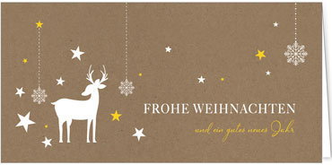 2025 für Firmen | Kategorie - Kraftpapier Optik - | Motiv: Kristallregen - Artikel Nummer 1118-808