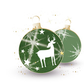 Weihnachtskarten-Dekore