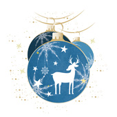 Weihnachtskarten-Dekore