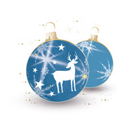 Weihnachtskarten-Dekore