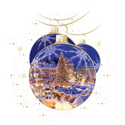 Weihnachtskarten-Dekore