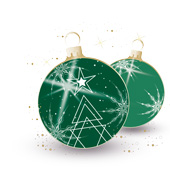 Weihnachtskarten-Dekore