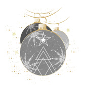 Weihnachtskarten-Dekore