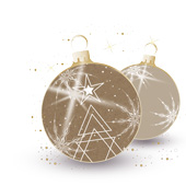 Weihnachtskarten-Dekore