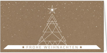 2025 für Firmen | Kategorie - Kraftpapier Optik - | Motiv: Trapezbaum - Artikel Nummer 1119-808