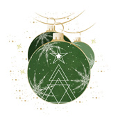 Weihnachtskarten-Dekore