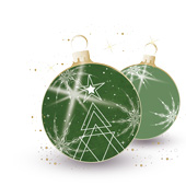 Weihnachtskarten-Dekore