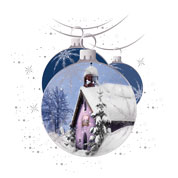 Weihnachtskarten-Dekore