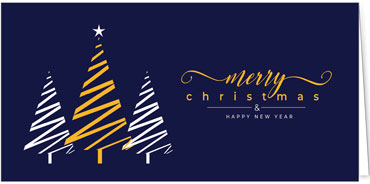 2025 für Firmen | Kategorie Blaue Impressionen | Motiv: Baumtrio - Artikel Nummer 1120-804