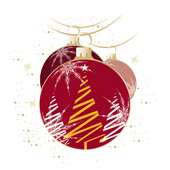 Weihnachtskarten-Dekore