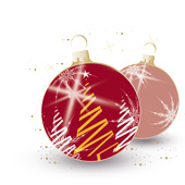 Weihnachtskarten-Dekore