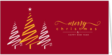 2025 für Firmen | Kategorie Rote Impressionen | Motiv: Baumtrio - Artikel Nummer 1120-805