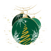 Weihnachtskarten-Dekore