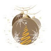 Weihnachtskarten-Dekore