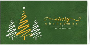 2025 für Firmen | Kategorie - Grüne Struktur Optik - | Motiv: Baumtrio - Artikel Nummer 1120-809