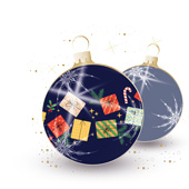 Weihnachtskarten-Dekore