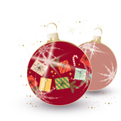 Weihnachtskarten-Dekore