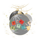 Weihnachtskarten-Dekore