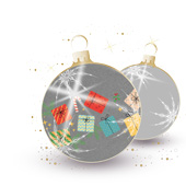 Weihnachtskarten-Dekore