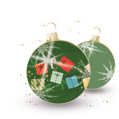 Weihnachtskarten-Dekore