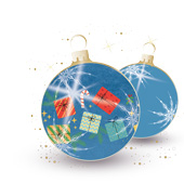 Weihnachtskarten-Dekore