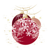 Weihnachtskarten-Dekore