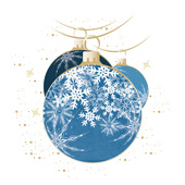 Weihnachtskarten-Dekore