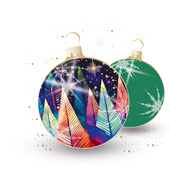 Weihnachtskarten-Dekore