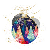 Weihnachtskarten-Dekore