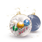 Weihnachtskarten-Dekore