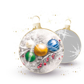 Weihnachtskarten-Dekore