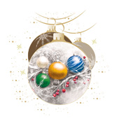 Weihnachtskarten-Dekore