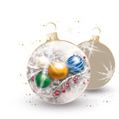 Weihnachtskarten-Dekore