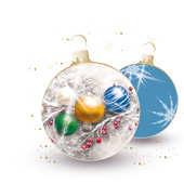 Weihnachtskarten-Dekore