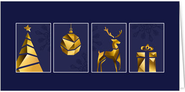 2025 für Firmen | Kategorie Blaue Impressionen | Motiv: Goldquartett - Artikel Nummer 1125-804