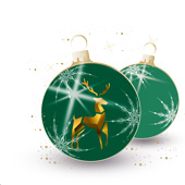 Weihnachtskarten-Dekore