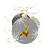 Weihnachtskarten-Dekore