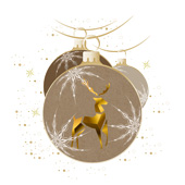 Weihnachtskarten-Dekore