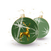 Weihnachtskarten-Dekore