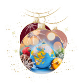 Weihnachtskarten-Dekore