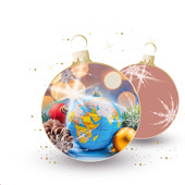 Weihnachtskarten-Dekore