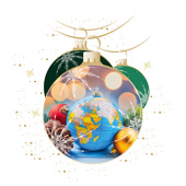 Weihnachtskarten-Dekore