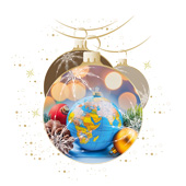 Weihnachtskarten-Dekore